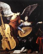 SARACENI, Carlo Saint Cecilia and the Angel sd oil on canvas